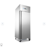  Ψυγείο - 700L - 3 ρυθμιζόμενα ράφια (2/1 GN) - με ρόδες - Ανοξείδωτο χάλυβα